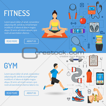Fitness and Gym Banners