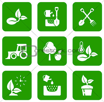 garden green icons