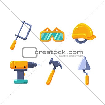 Construction Work Equipment Set
