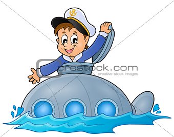 Submarine with sailor theme image 1