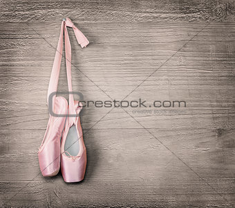new pink ballet shoes