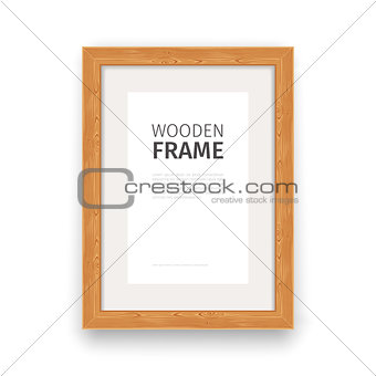 Wooden Rectangle Frame Natural