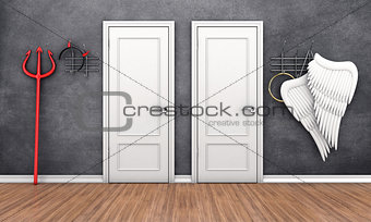 Doors in different places
