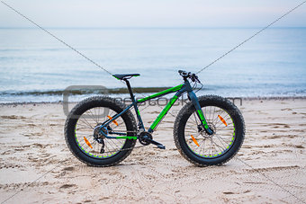 Fat bike on beach