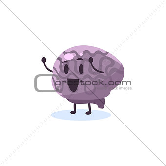 Brain Primitive Style Cartoon Character