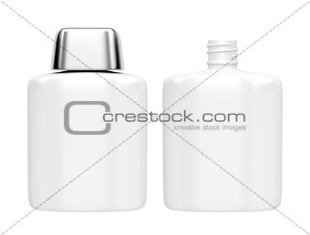 Aftershave lotion bottles