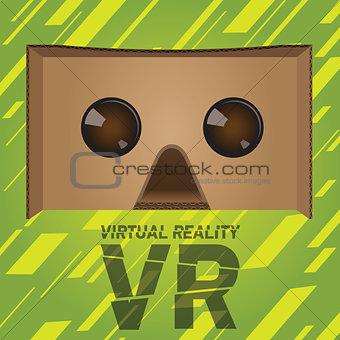 Original virtual reality cardboard headset device