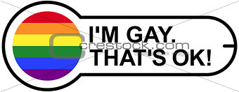 GAY OK Sticker