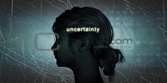 Woman Facing Uncertainty
