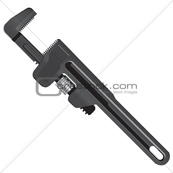 Pipe wrench for industrial work