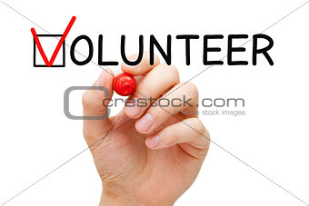 Volunteer Check Mark Concept