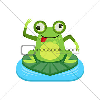 Crazy Cartoon Frog Character