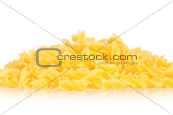 Portion raw pasta