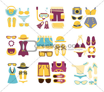 Beach Outfit Combinations Of Clothing And Accessories