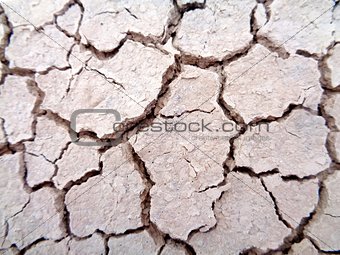 Dry, cracked ground