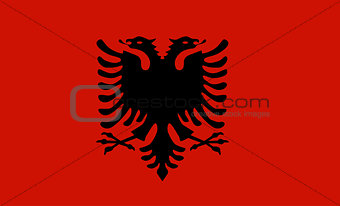 vector flag of Albania 