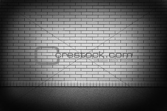 new  brick wall in a background image