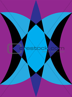 Colored hypnotic Abstract background. Vector Illustration.