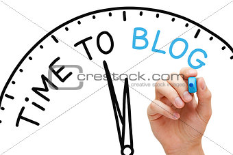 Time to Blog Concept