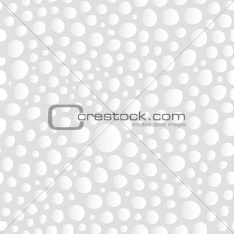 Abstract White Bubbles Seamless Background Pattern