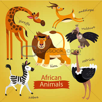 cute wild animals of Africa.