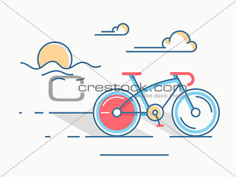 Sport bike line style