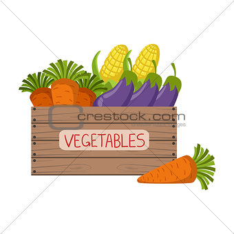Fresh Vegetables Crate