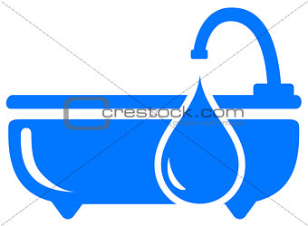 blue bathroom symbol