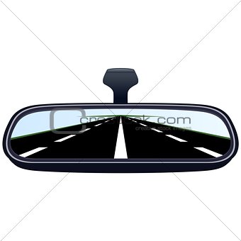 Car mirror and the road-4