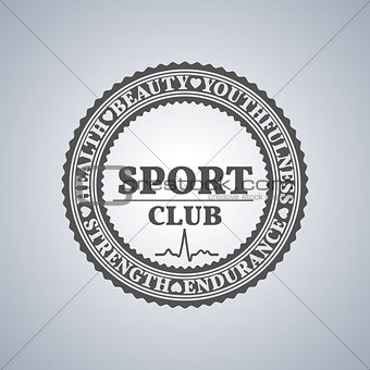 Sport logo, vector illustration.