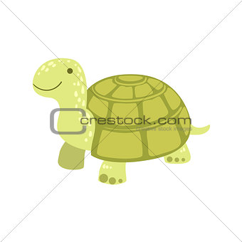 Tortoise Stylized Childish Drawing