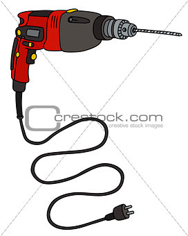 Red electric impact drill