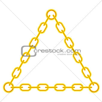 Yellow Chain Triangle Frame