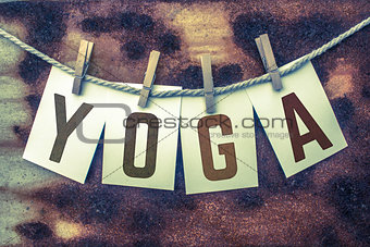 Yoga Concept Pinned Cards and Rust