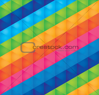 background bright multicolored triangles