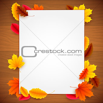 Paper List on Autumn Background