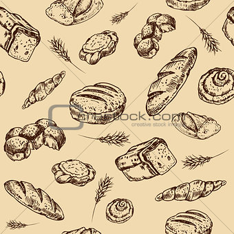 Bread  and bakery pattern