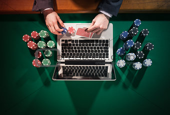 Online poker player