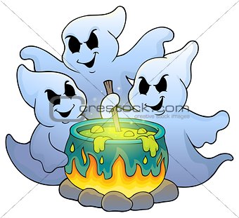 Ghosts stirring potion theme image 1
