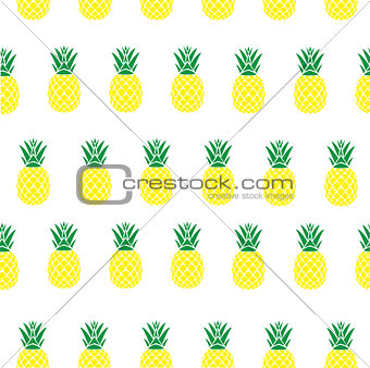 vector seamless pineapple background