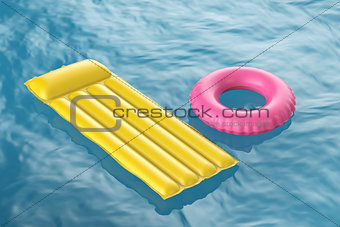 Pool raft and swim ring
