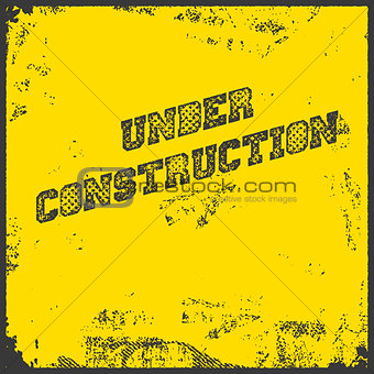 Under Construction Industrial Background