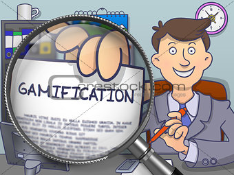Gamification through Magnifying Glass. Doodle Style.