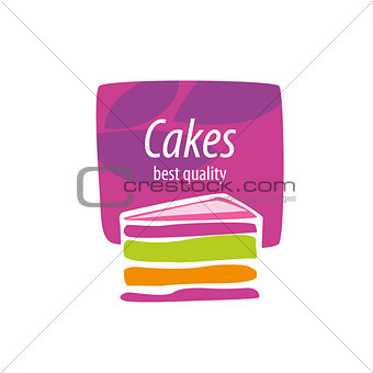 vector logo cake