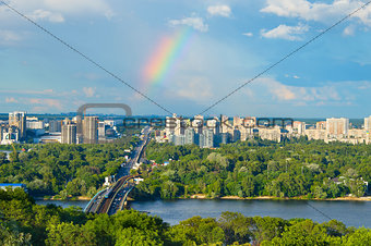 Beautiful Kiev cityscape. Ukraine