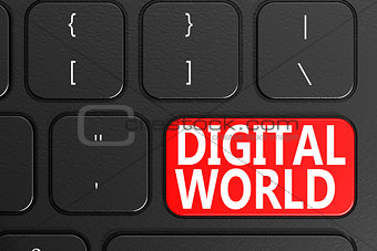 Digital World on black keyboard