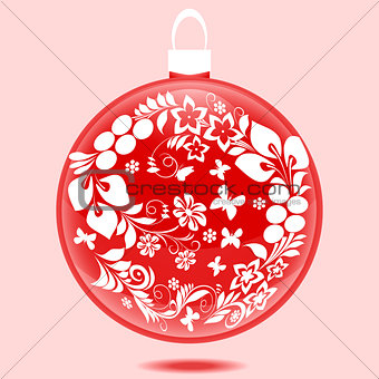 Christmas ball with ornament