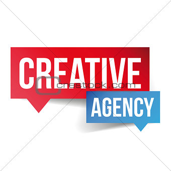 Creative Agency lettering speech bubble