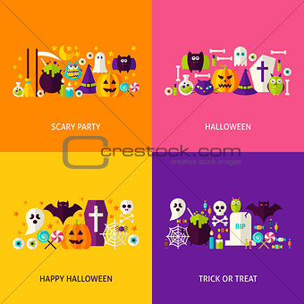Halloween Party Concepts Set