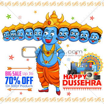 Ravana for Happy Dussehra sale promotion